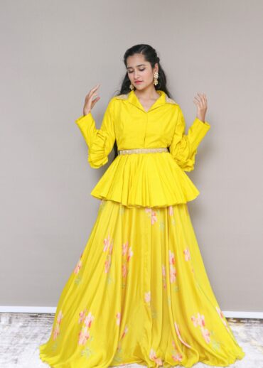 indo western non bridal lehenga