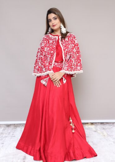 indo western non bridal lehenga