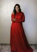 red gown