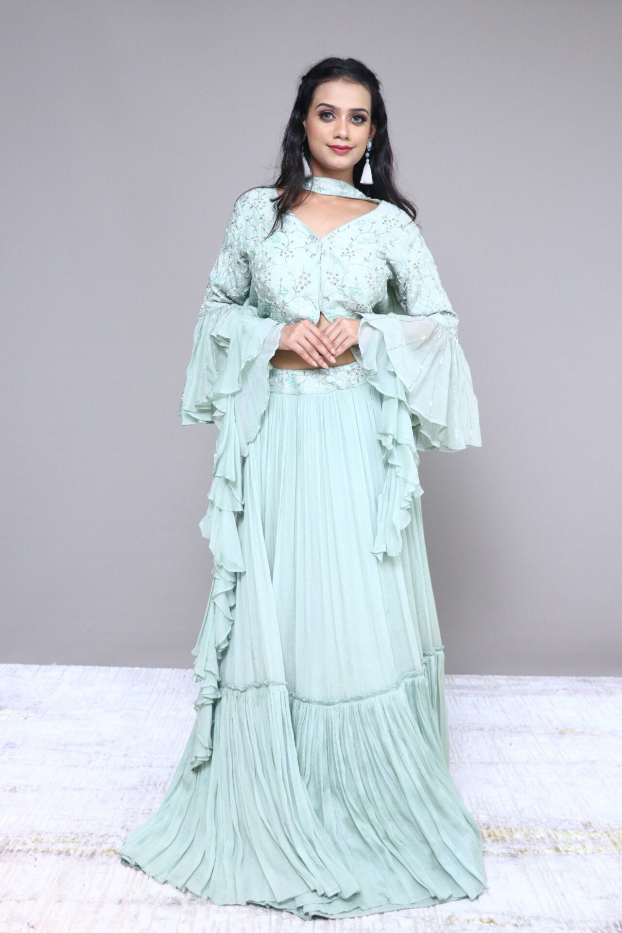 skirt top set