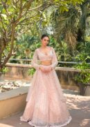 PEACH BRIDAL LEHENGA