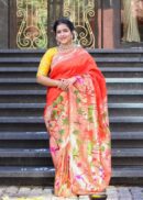 ORANGE PAITHANI SILK SAREE