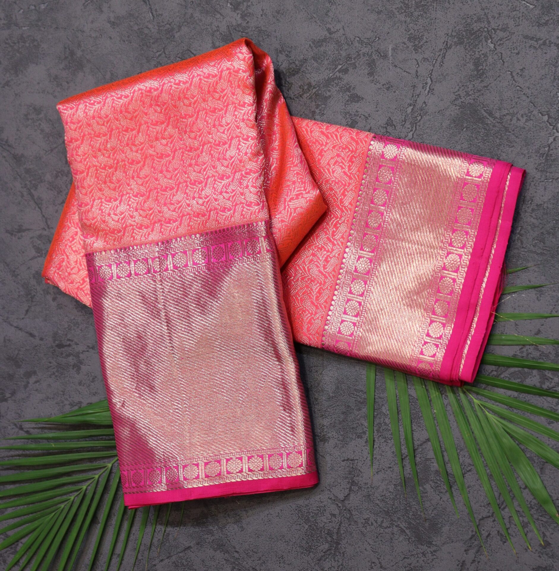 Peach Color Kanjivaram Saree