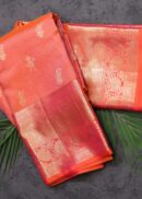 Peach Color Kanjivaram Saree