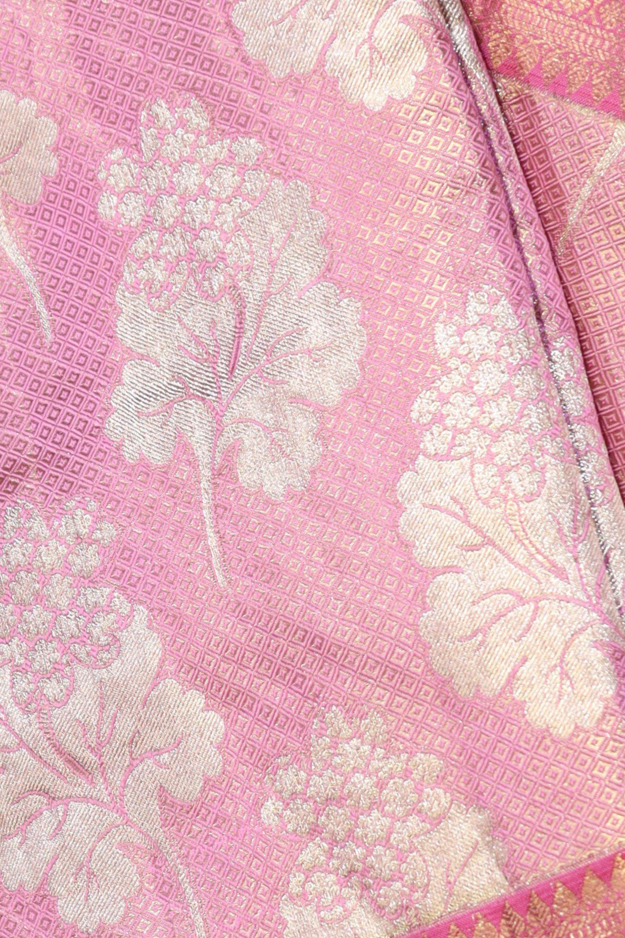 Lilac Lavender Tissue Kanjivaram Saree