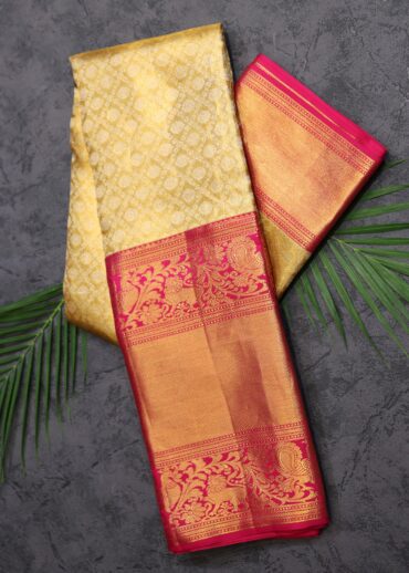 Golden Tissue Kanjivaram Saree