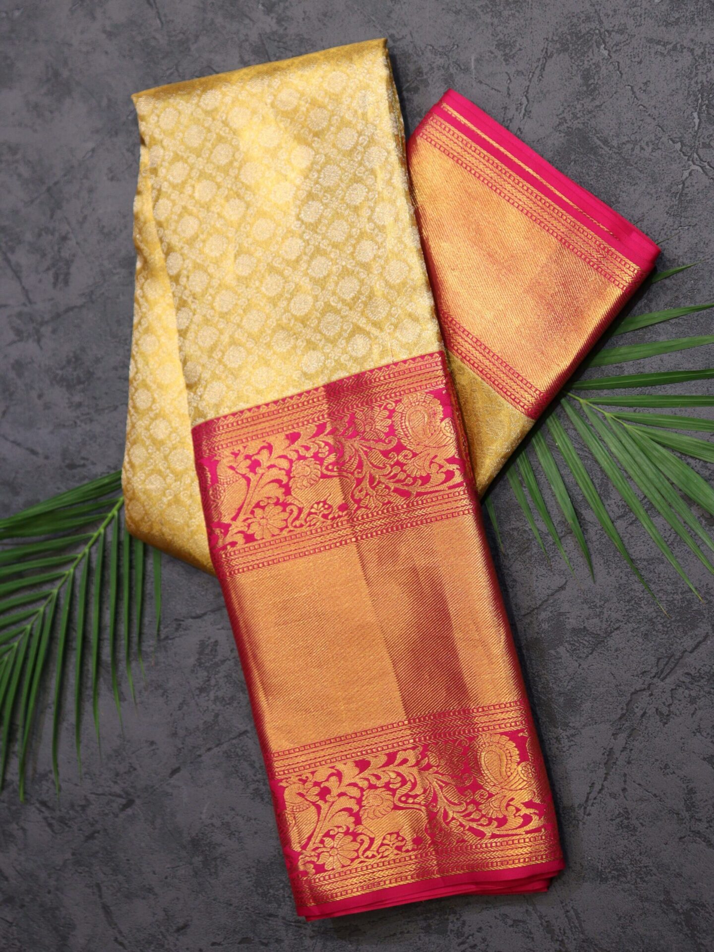 Golden Tissue Kanjivaram Saree