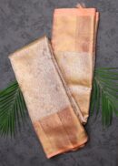 Rose Gold Tissue Kanjivaram Saree