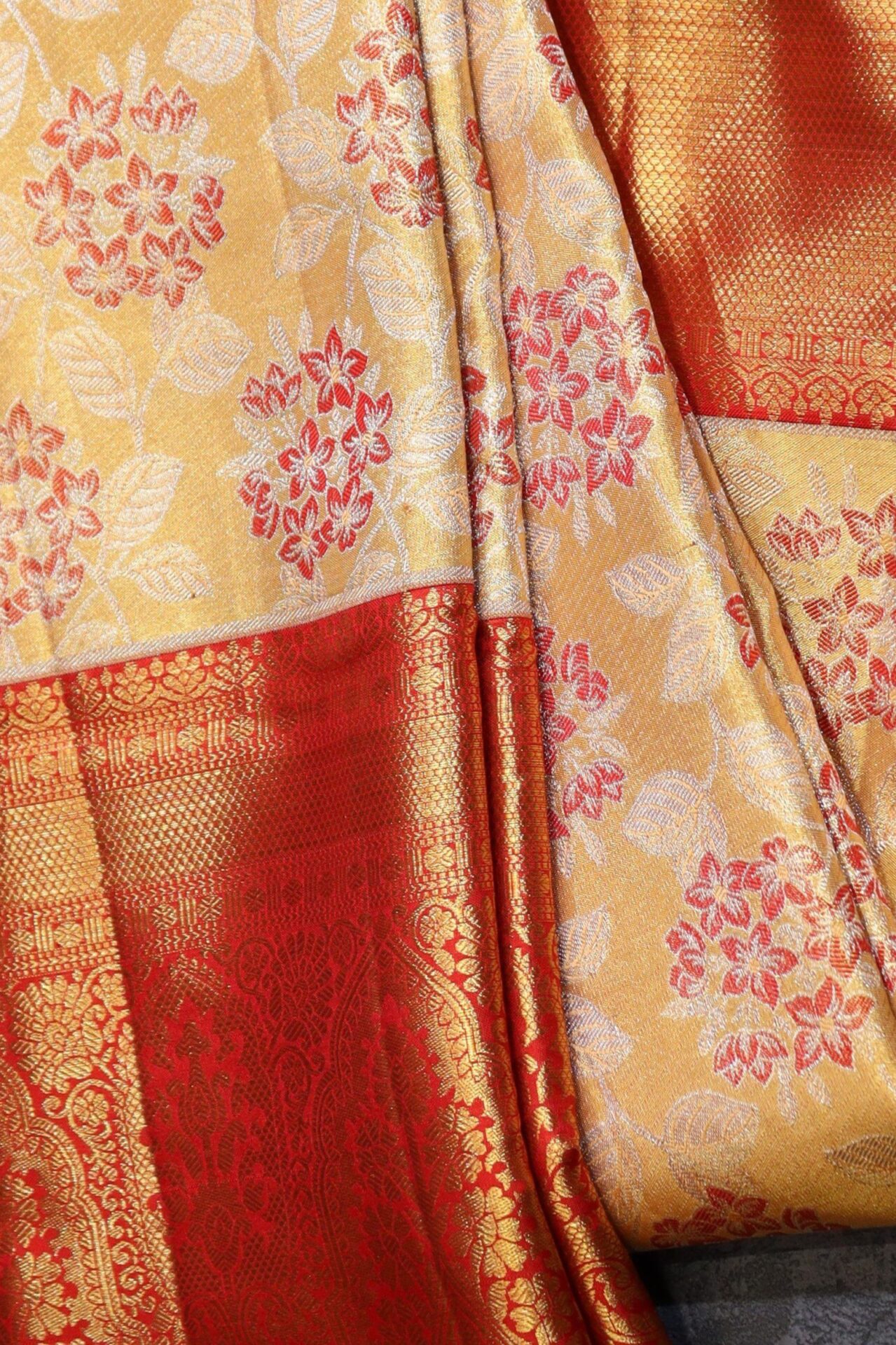 Golden Tissue Kanjivaram Saree