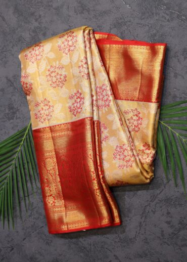 Golden Tissue Kanjivaram Saree