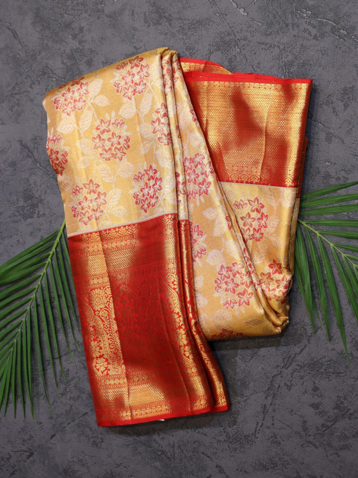 Golden Tissue Kanjivaram Saree