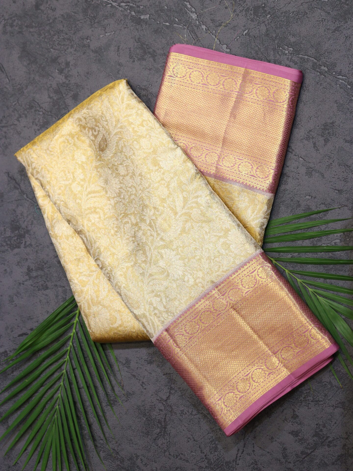 Golden Tissue Kanjivaram Saree