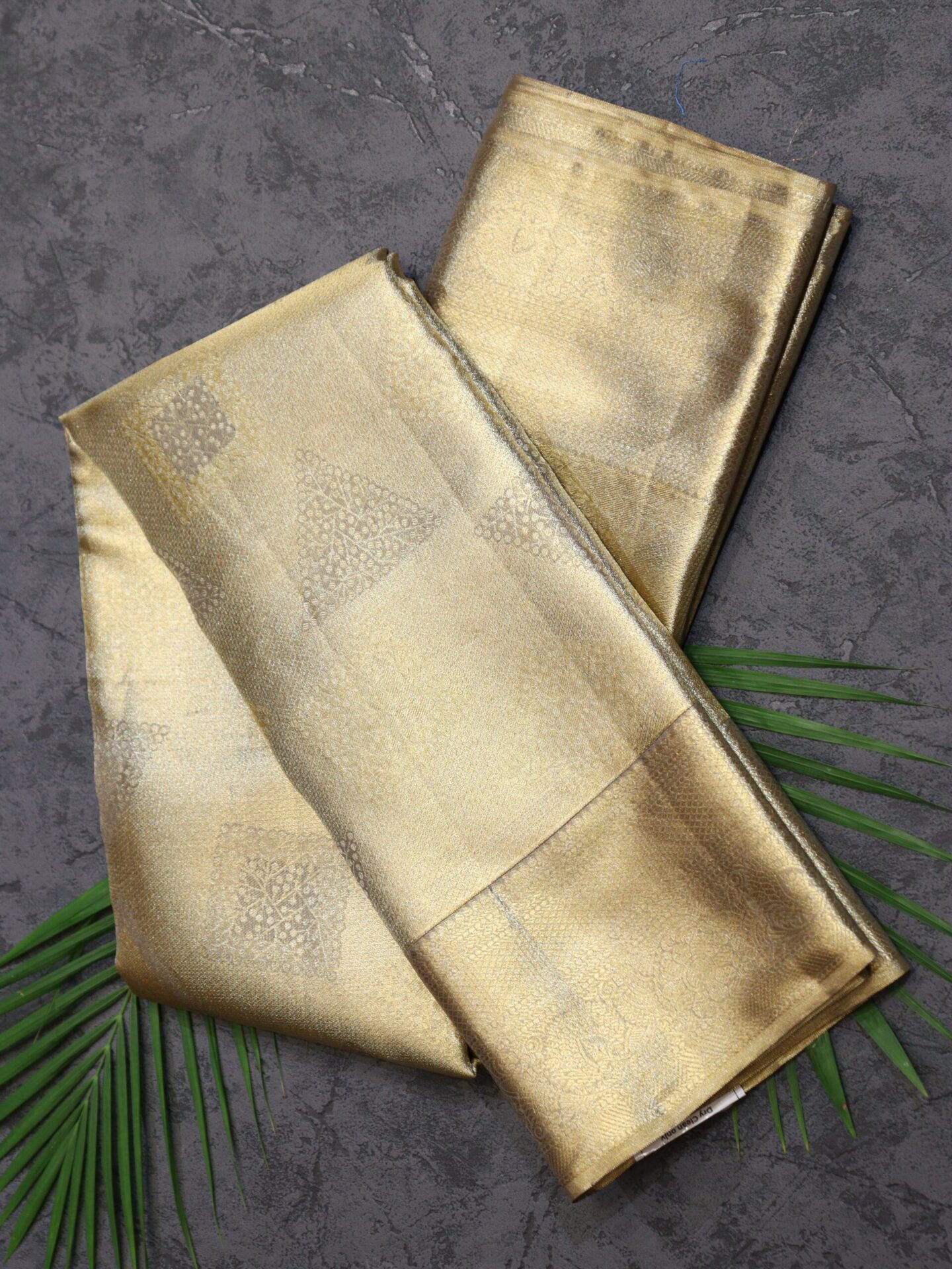 Rust Gold Designer Concept Tissue Kanjivaram Saree