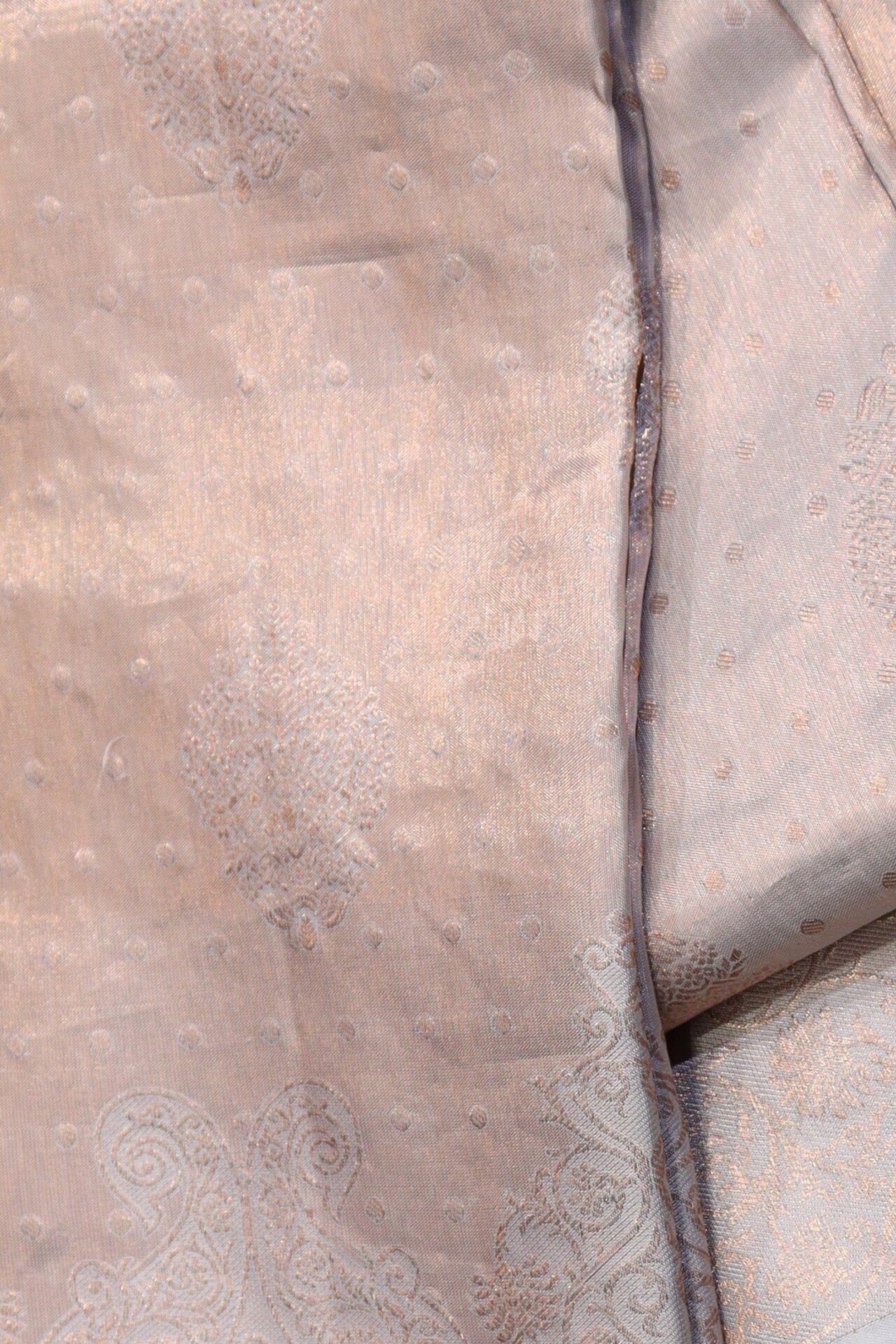 Pastel Grey Tissue Kanjivaram Saree