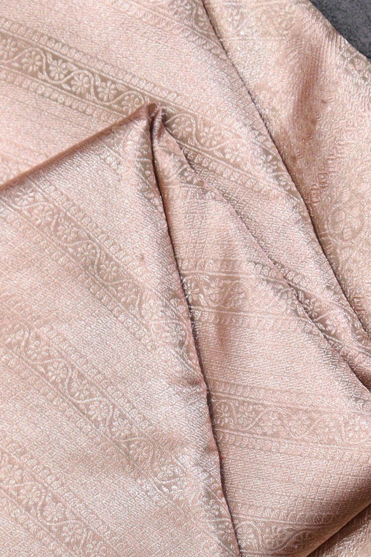 Rose Gold Tissue Kanjivaram Saree