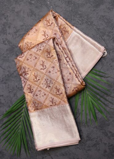 Copper Gold Tissue Kanjivaram Saree