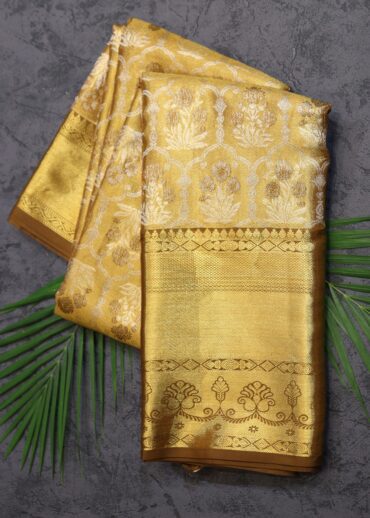 Bronze Gold Tissue Kanjivaram Saree