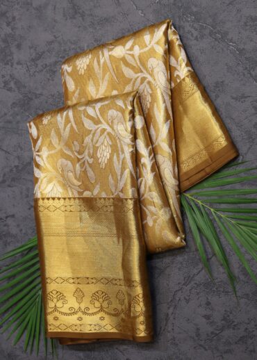 Bronze Gold Tissue Kanjivaram Saree