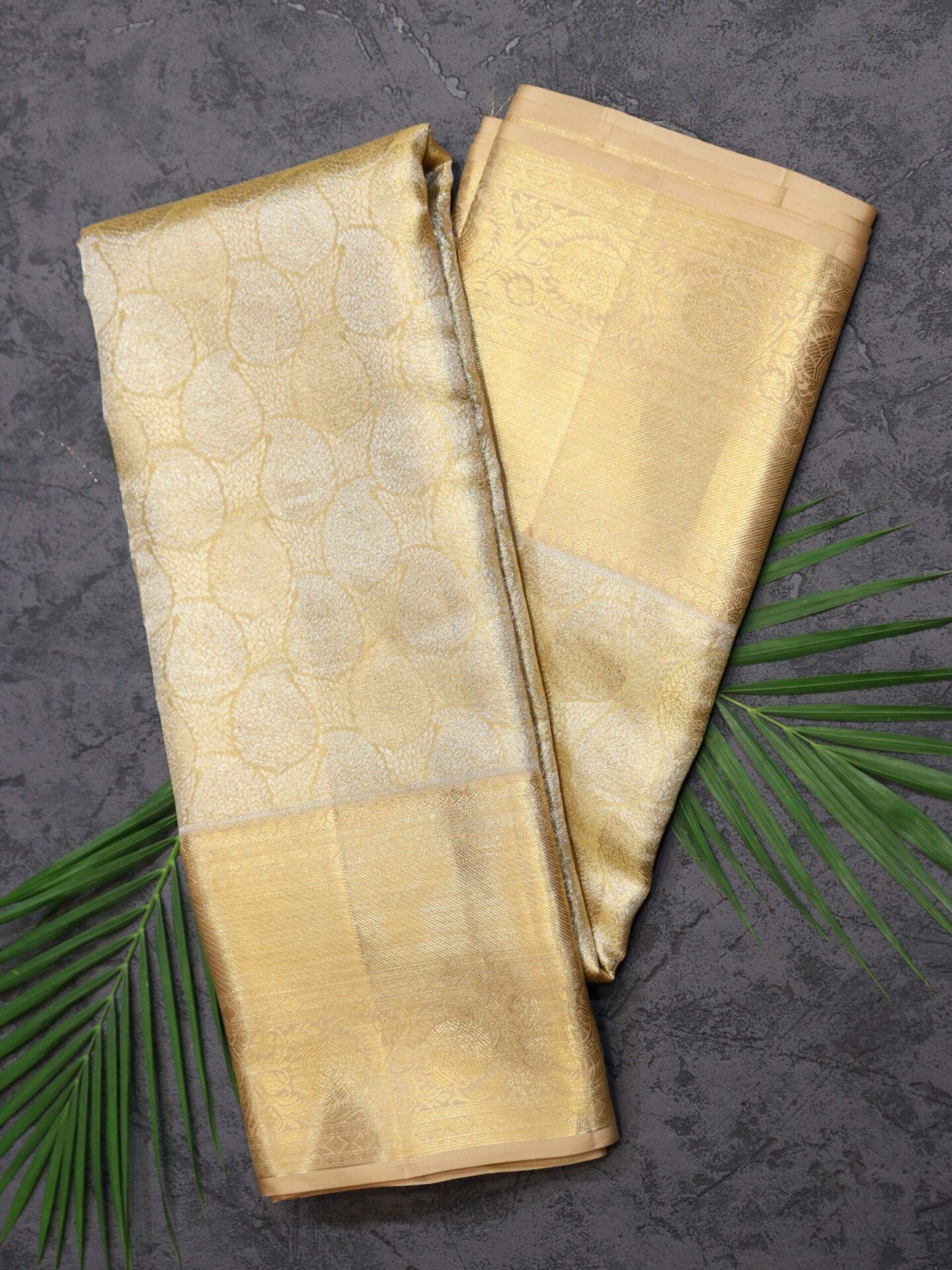 Pearl Color Tissue Kanjivaram Saree