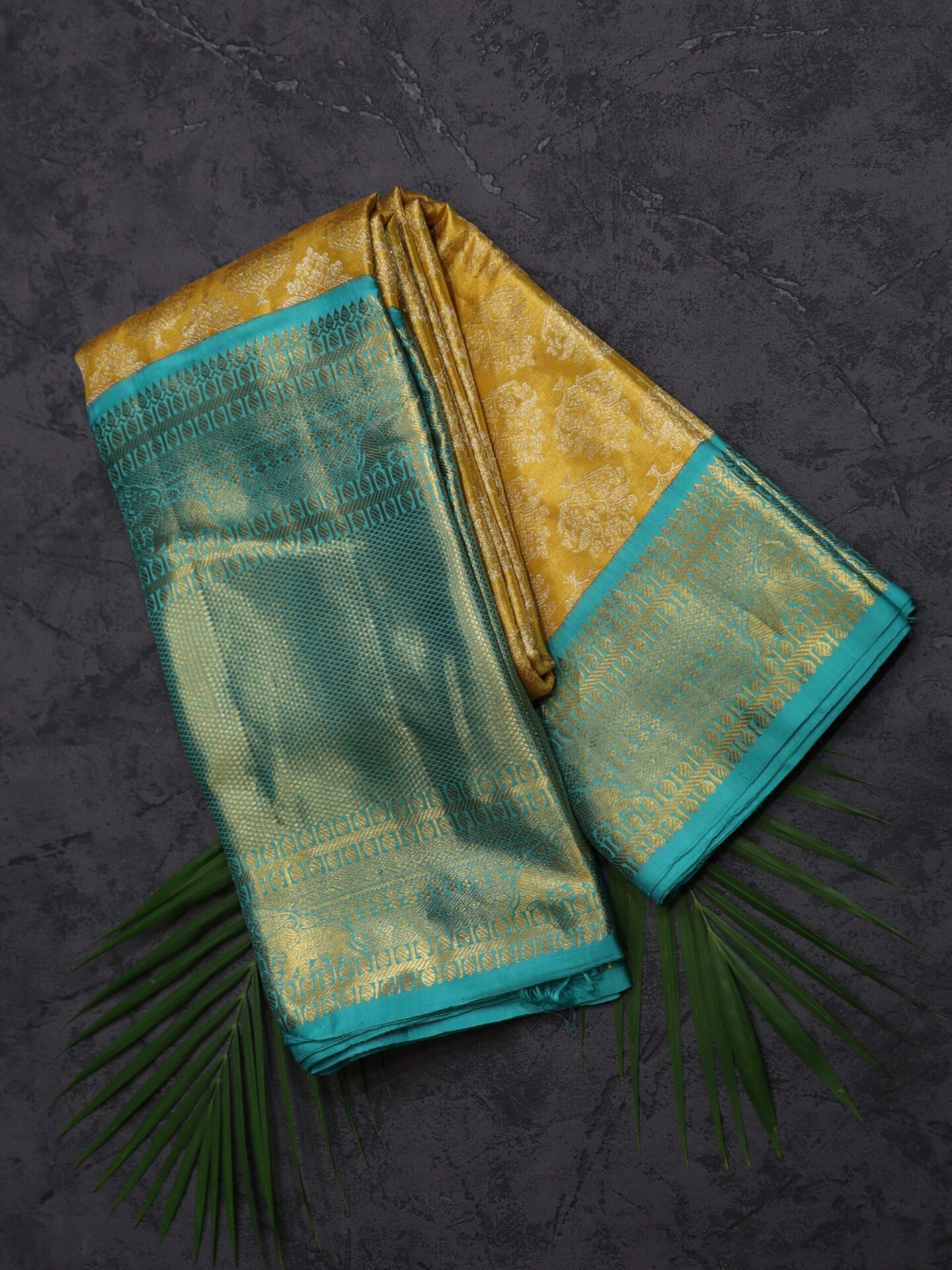 Yellow Tissue Kanjivaram Saree
