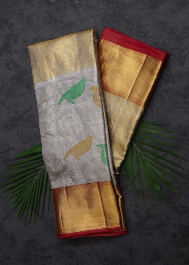 Golden Tissue Kanjivaram Saree