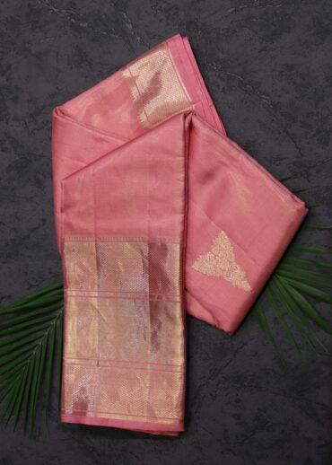 Peach Color Tissue Kanjivaram Saree
