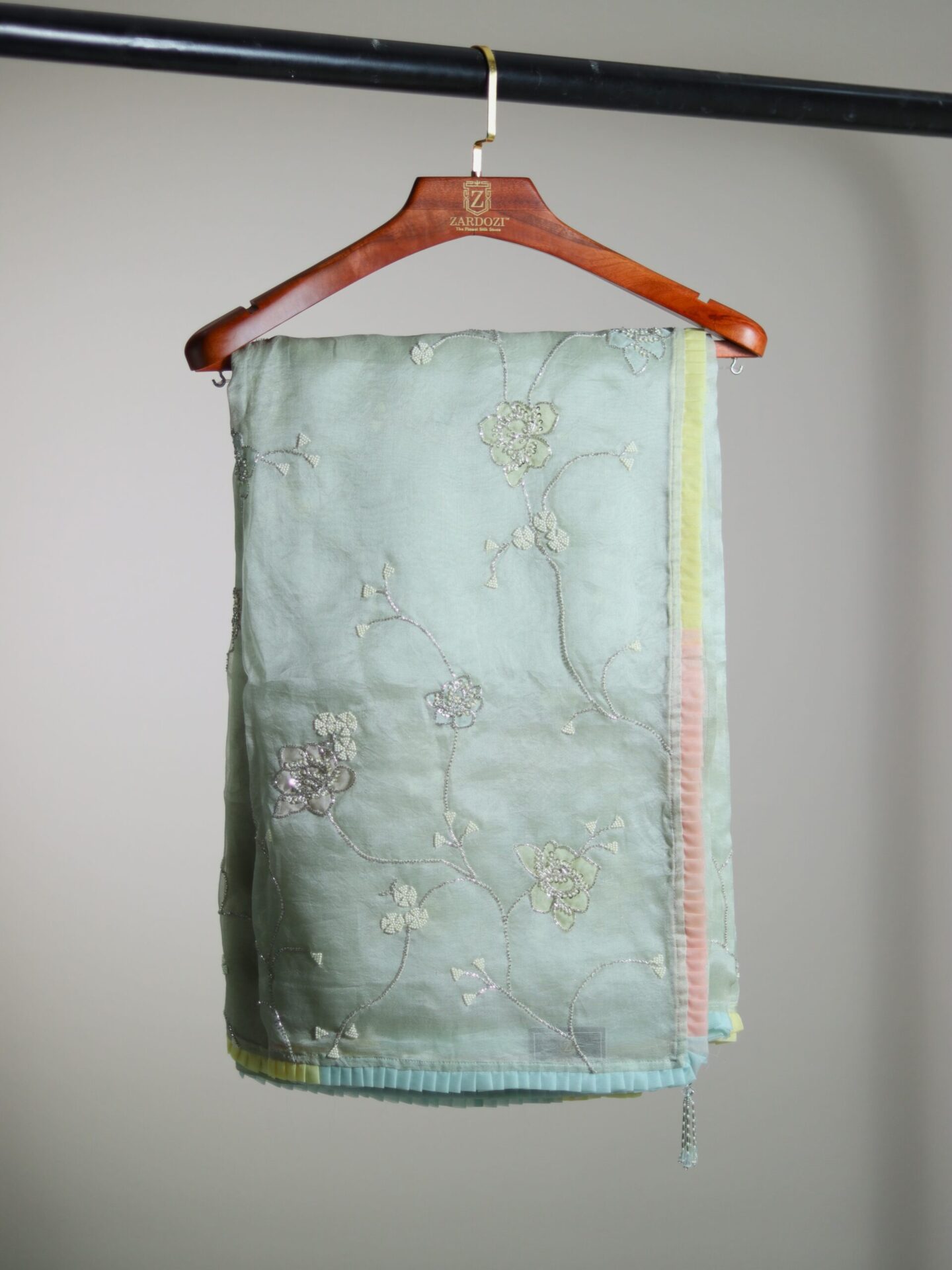 ICE BLUE DESIGNER SAREE