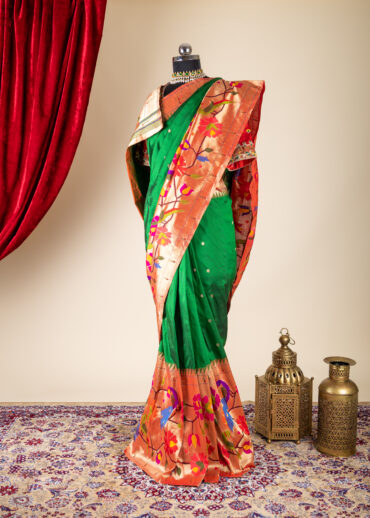 Green Paithani