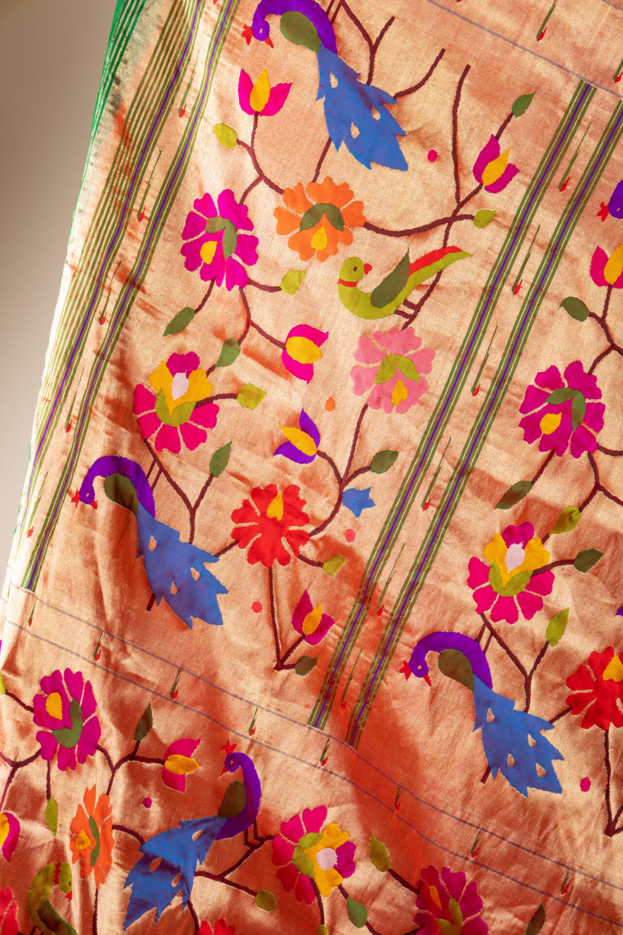 Green Paithani