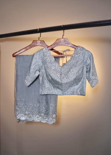 GREY DESIGNER SAREE