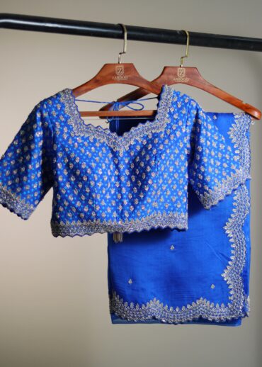 BLUE DESIGNER SAREE