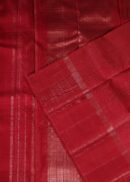 pure silk hot pink exclusive kanjeervaram, small checks.