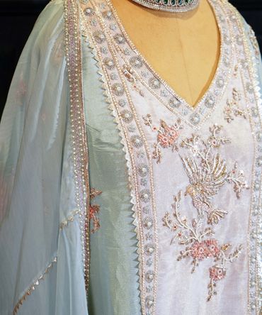 Pestel Blue Anarkali Set