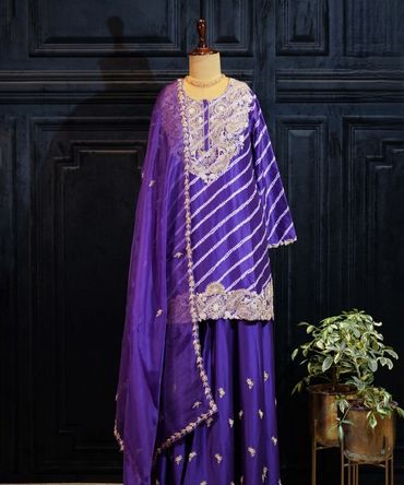 Purple Leheriya Suit