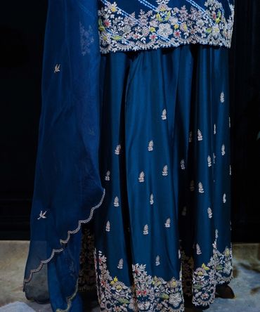Royal Blue Leheriya Suit