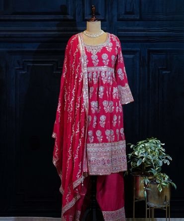 Red Anarkali Suit