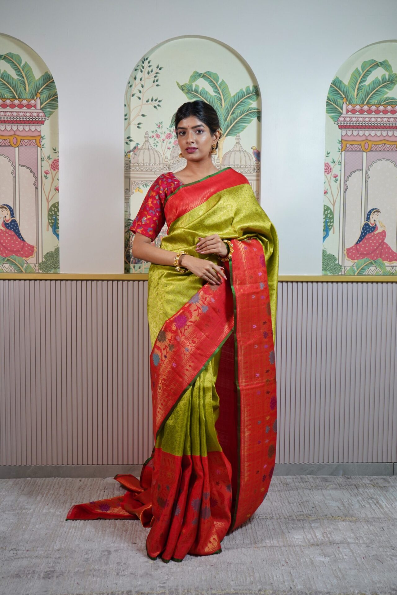 Green Kanjeevaram Saree