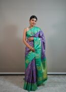 Ikat Design Kanjeevaram Saree