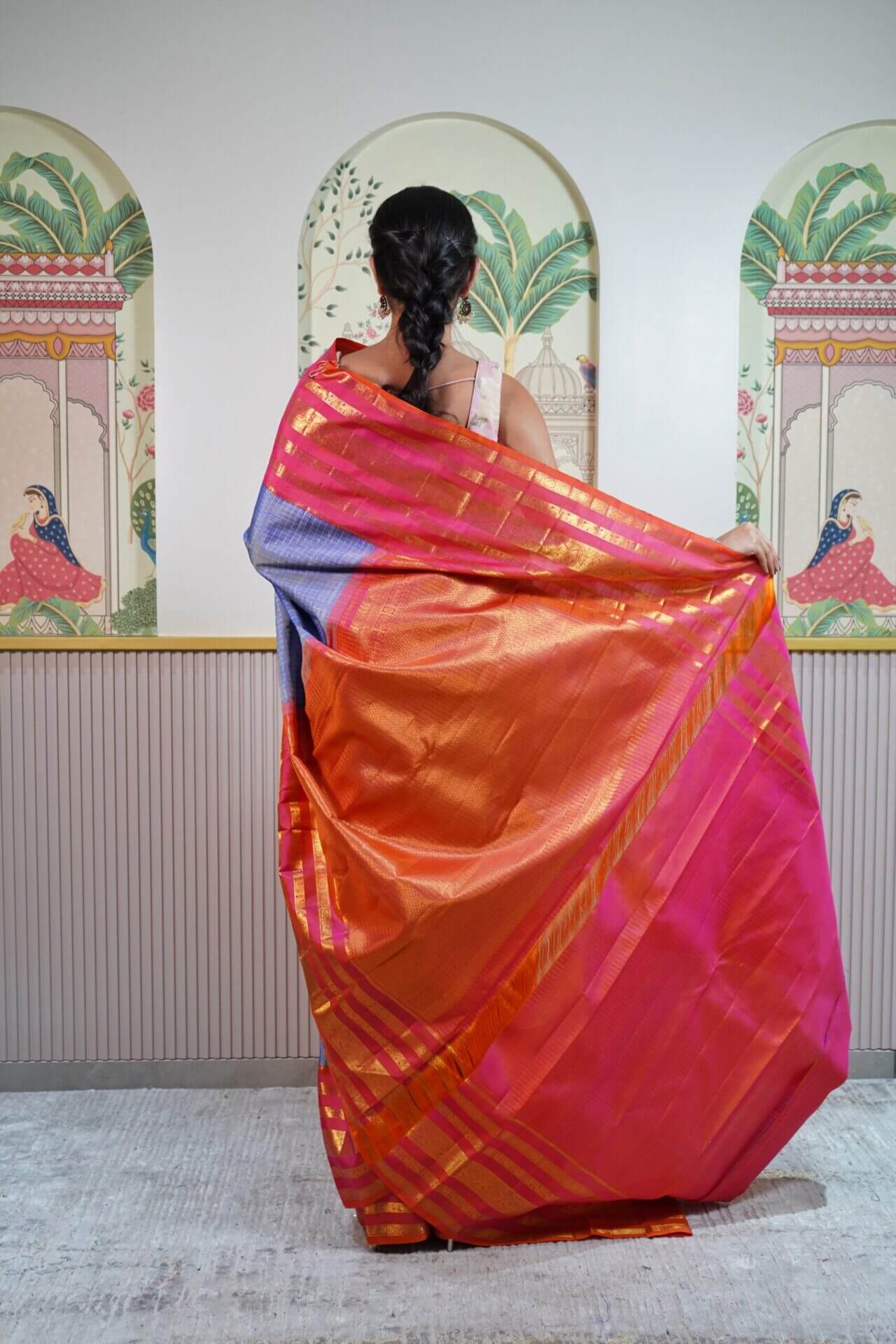 Light Blue Kanjeevaram Saree