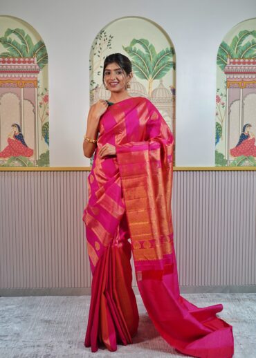 Pink Kanjeevaram Saree
