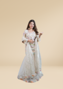 IVORY SHARARA  SET