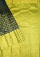 BOTTLE GREEN KANJIVARAM SAREE
