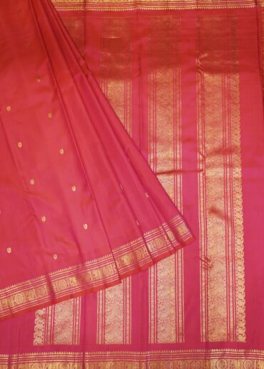PINKISH RED  KANJIVARAM SAREE