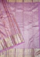 PASTEL MAUVE PINK KANJIVARAM SAREE