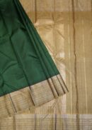 DARK GREEN  KANJIVARAM SAREE