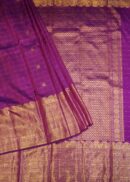 HOT VIOLET KANJIVARAM SAREE