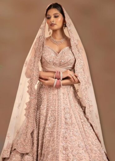 Light Peach Lehenga