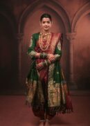 MAROON 9 YARDS SILK SAREE