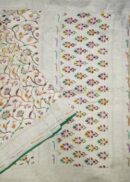 SILVER KHADDI   GEORGETTE SAREE