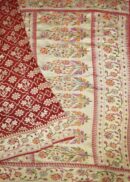 DARK RED  KHADDI   GEORGETTE SAREE